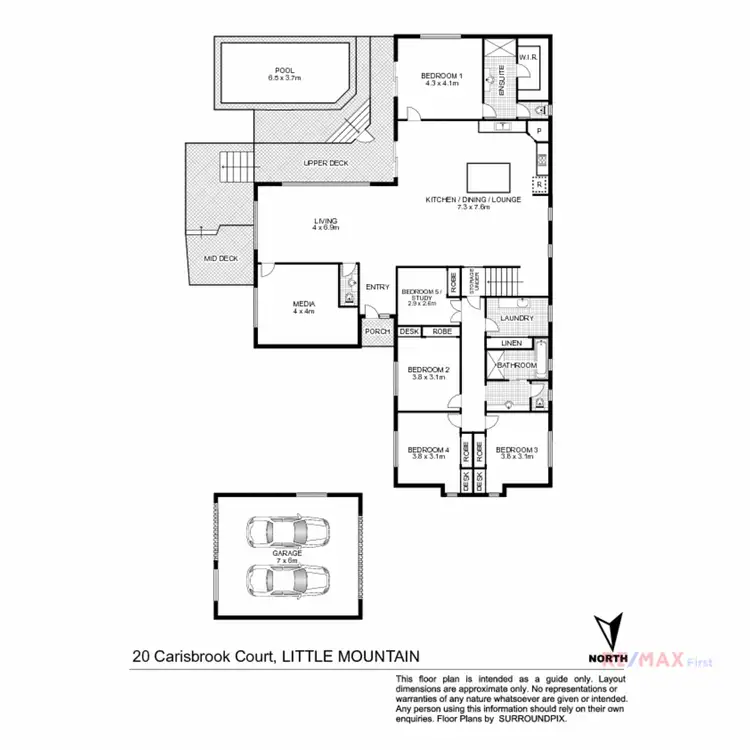 Floorplan of Homely house listing, 20 Carisbrook Court, Little Mountain QLD 4551