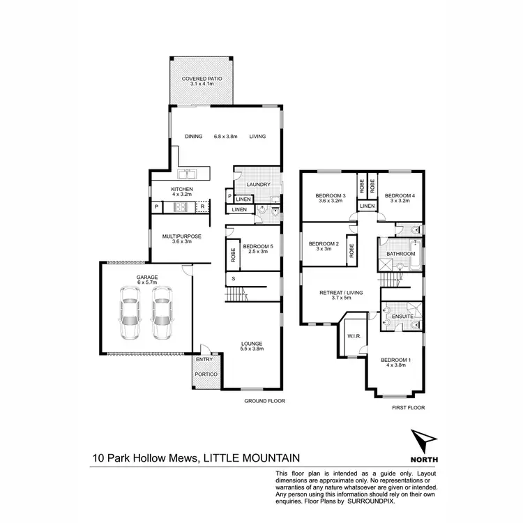 Floorplan of Homely house listing, 10 Park Hollow Mews, Little Mountain QLD 4551