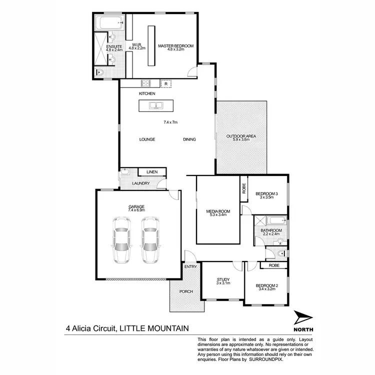Floorplan of Homely house listing, 4 Alicia Circuit, Little Mountain QLD 4551