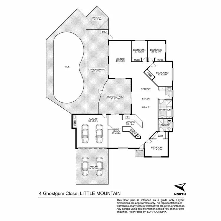 Floorplan of Homely house listing, 4 Ghostgum Close, Little Mountain QLD 4551