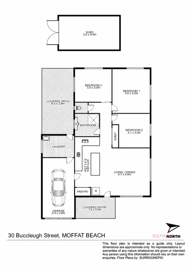 Floorplan of Homely house listing, 30 Buccleugh Street, Moffat Beach QLD 4551