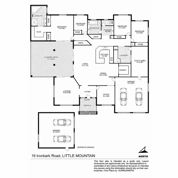 Floorplan of Homely house listing, 16 Ironbark Road, Little Mountain QLD 4551