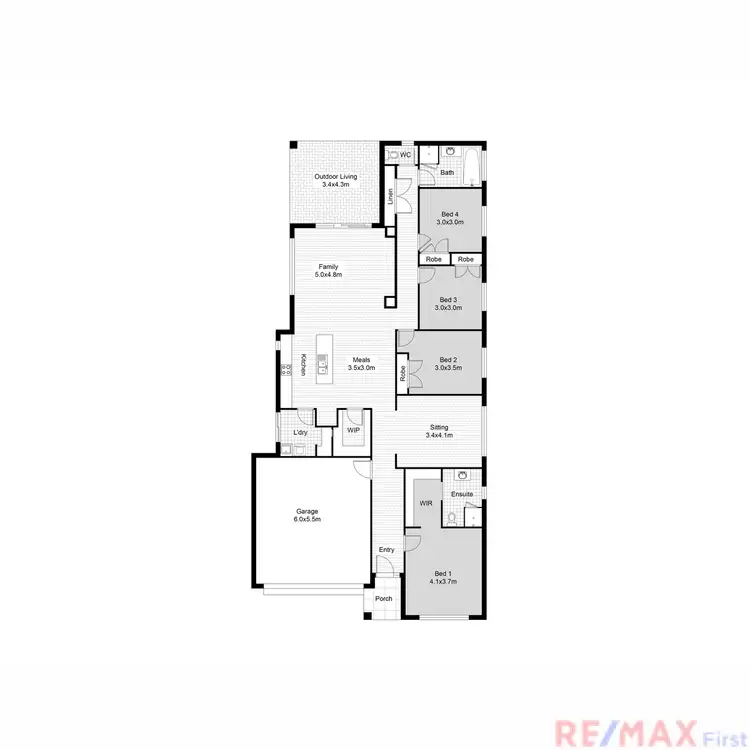 Floorplan of Homely house listing, 6 Hampton Close, Baringa QLD 4551