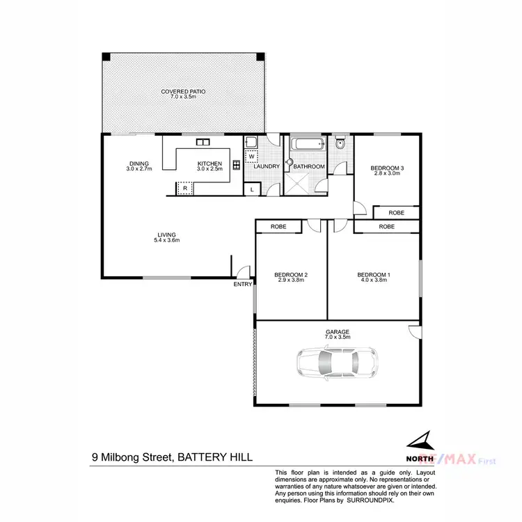 Floorplan of Homely house listing, 9 Milbong Street, Battery Hill QLD 4551