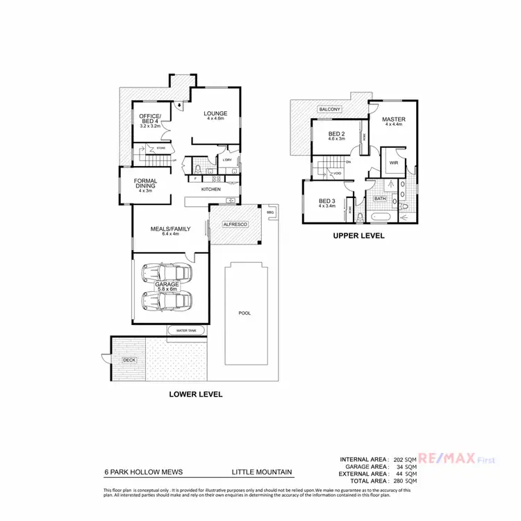 Floorplan of Homely house listing, 6 Park Hollow Mews, Little Mountain QLD 4551