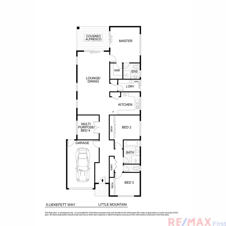 Floorplan of Homely house listing, 5 Liekefett Way, Little Mountain QLD 4551