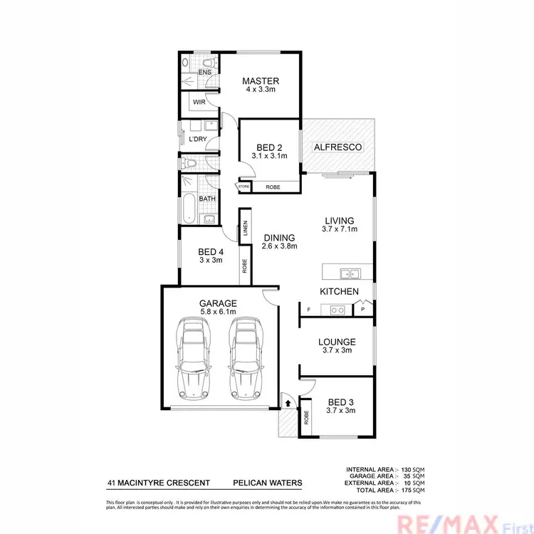 Floorplan of Homely house listing, 41 Macintyre Crescent, Pelican Waters QLD 4551