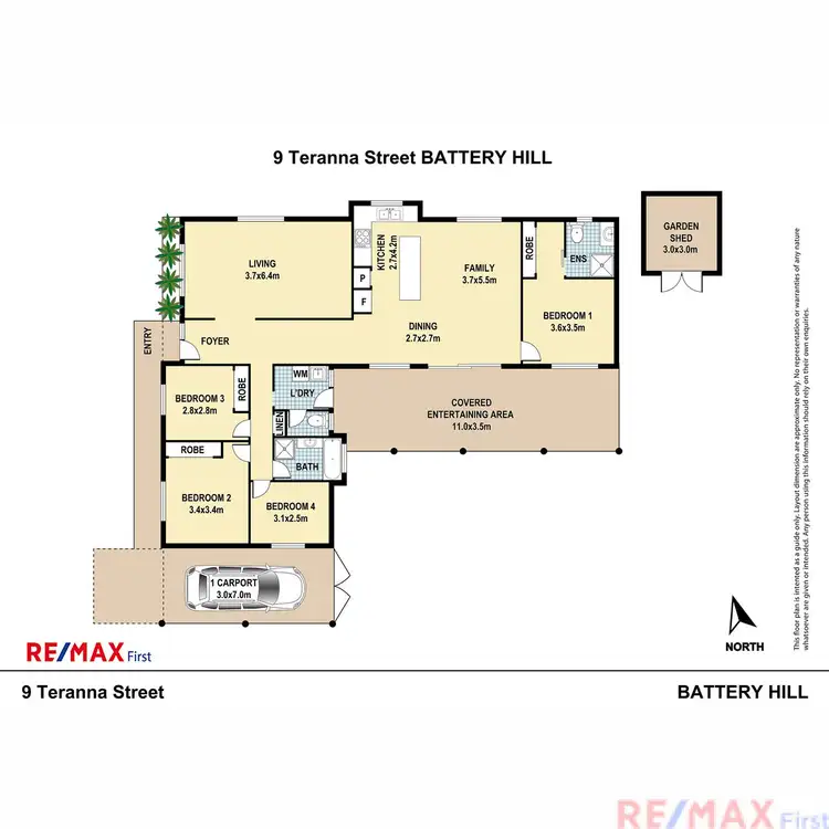 Floorplan of Homely house listing, 9 Teranna Street, Battery Hill QLD 4551
