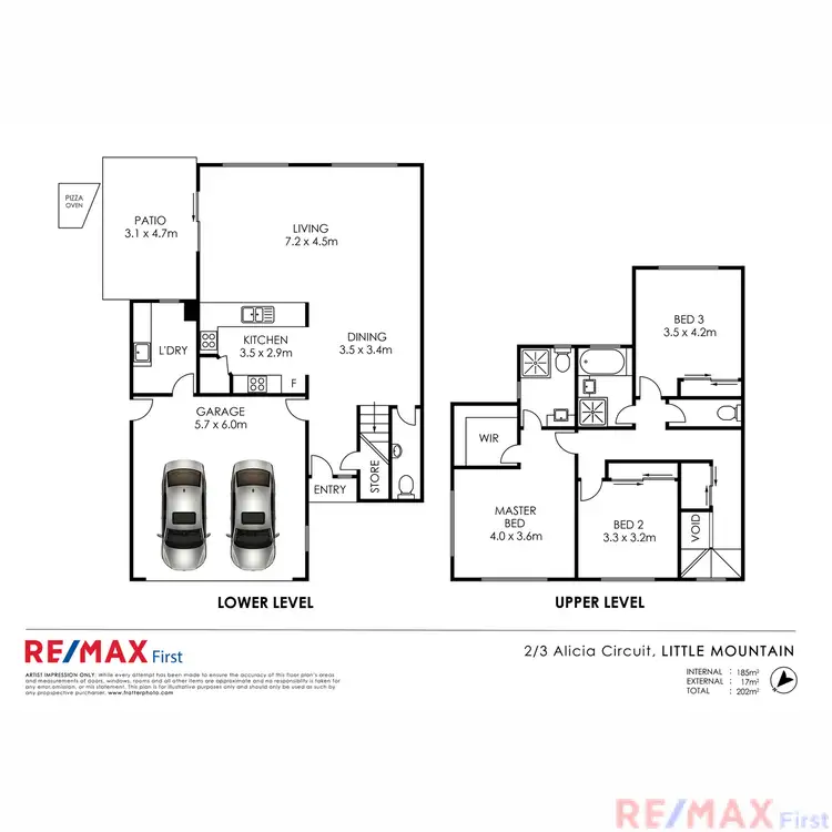 Floorplan of Homely house listing, 2/3 Alicia Circuit, Little Mountain QLD 4551