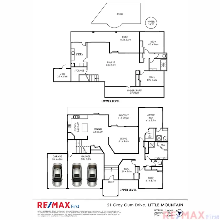 Floorplan of Homely house listing, 21 Grey Gum Drive, Little Mountain QLD 4551