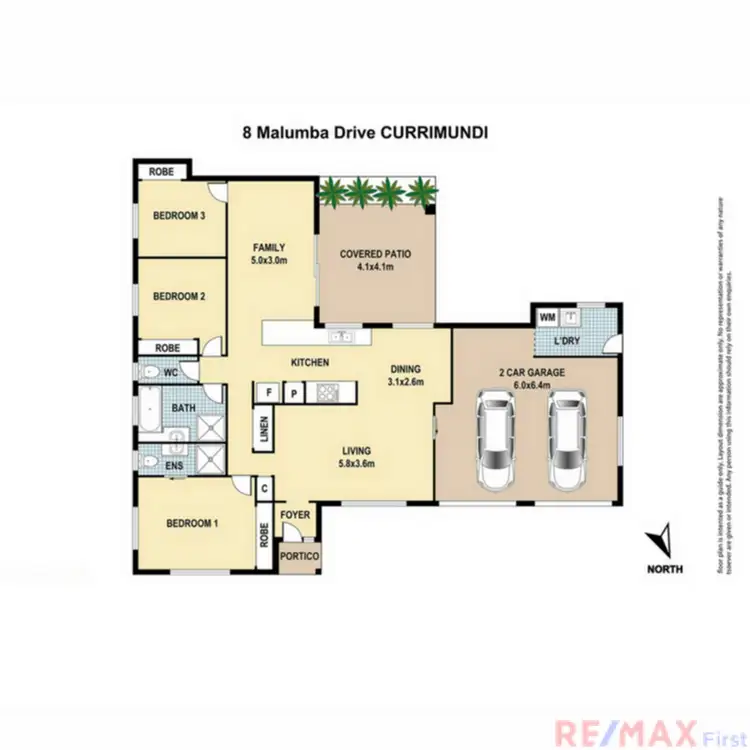 Floorplan of Homely house listing, 8 Malumba Drive, Currimundi QLD 4551