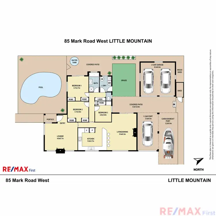 Floorplan of Homely house listing, 85 Mark Road West, Little Mountain QLD 4551