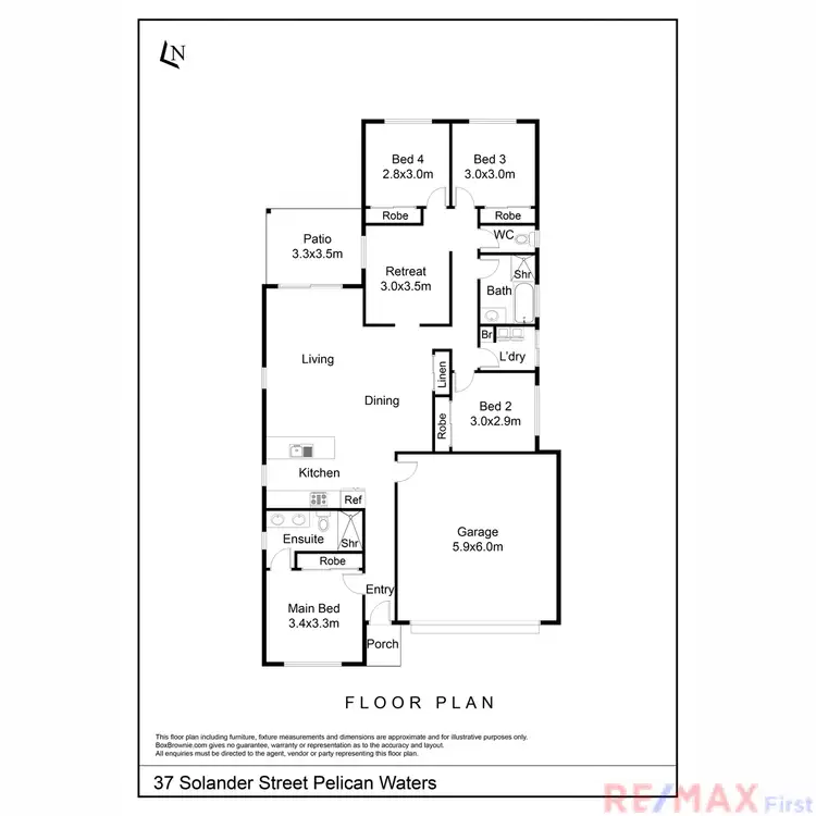 Floorplan of Homely house listing, 37 Solander Street, Pelican Waters QLD 4551