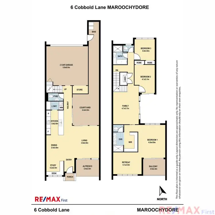 Floorplan of Homely house listing, 6 Cobbold Lane, Maroochydore QLD 4558