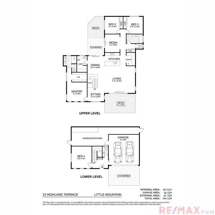 Floorplan of Homely house listing, 23 Highland Terrace, Little Mountain QLD 4551
