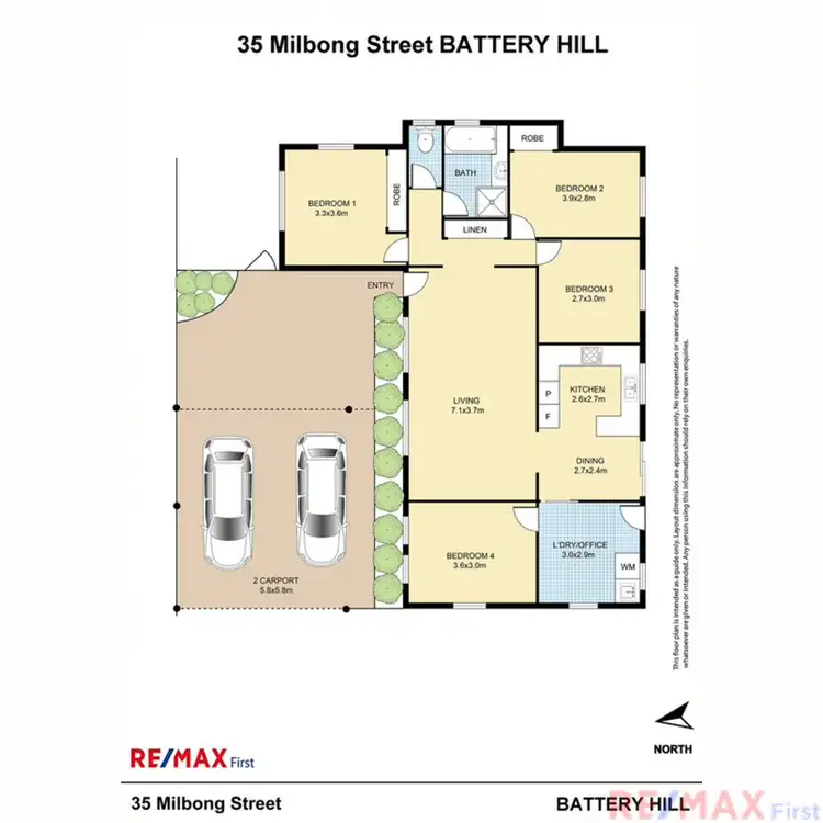 Floorplan of Homely house listing, 35 Milbong Street, Battery Hill QLD 4551