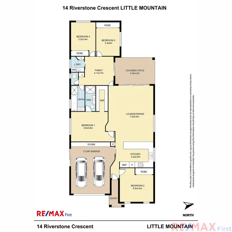 Floorplan of Homely house listing, 14 Riverstone Crescent, Little Mountain QLD 4551