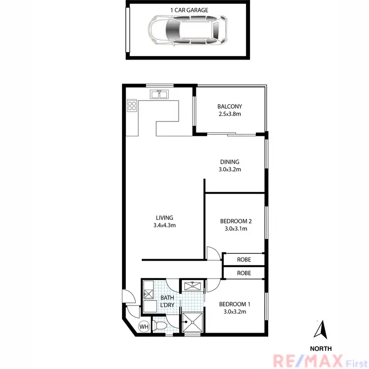 Floorplan of Homely unit listing, 14/14 Queen Street, Kings Beach QLD 4551