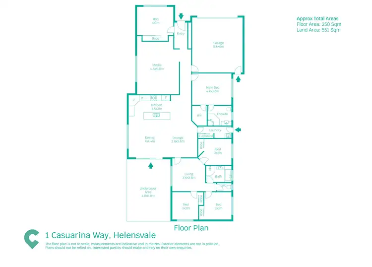 Floorplan of Homely house listing, 1 Casuarina Way, Helensvale QLD 4212