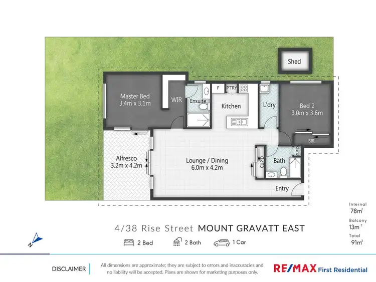 Floorplan of Homely unit listing, 4/38 Rise St, Mount Gravatt East QLD 4122