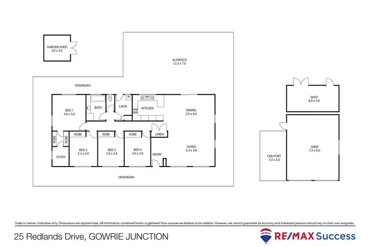 Floorplan of Homely rural property listing, 25 Redlands Drive, Gowrie Junction QLD 4352