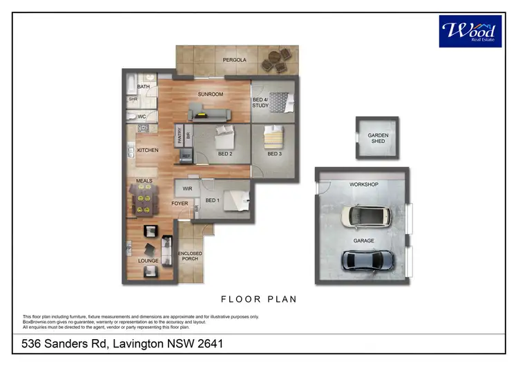 Floorplan of Homely house listing, 536 Sanders Rd, Lavington NSW 2641