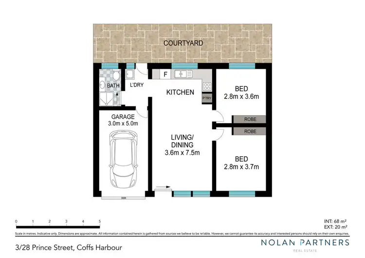 Floorplan of Homely unit listing, 3/28 Prince Street, Coffs Harbour NSW 2450