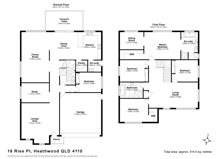 Floorplan of Homely house listing, 16 Rise Pl, Heathwood QLD 4110
