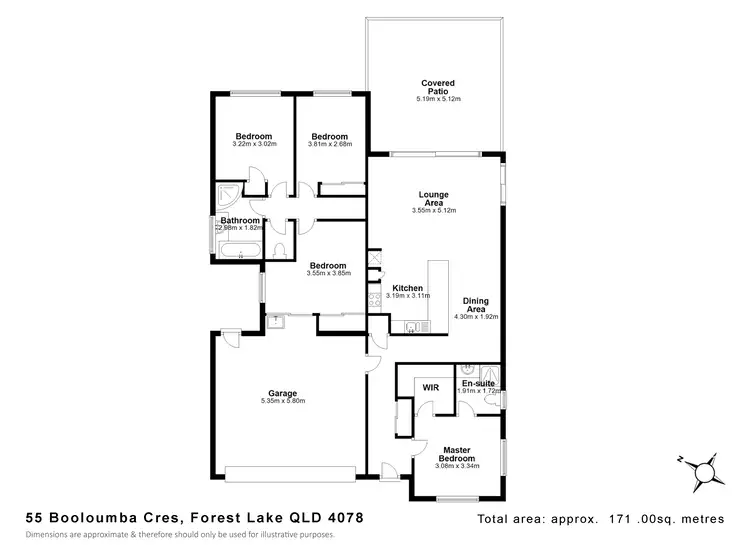 Floorplan of Homely house listing, 55 Booloumba Cres, Forest Lake QLD 4078