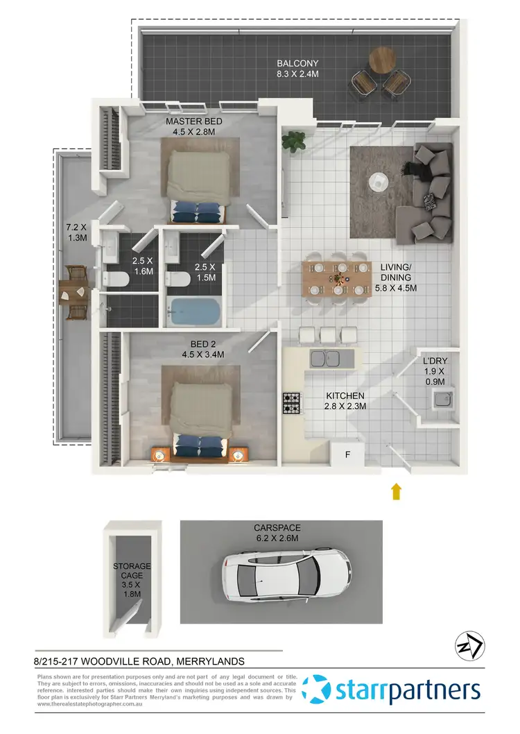Floorplan of Homely unit listing, 8/215-217 Woodville Road, Merrylands NSW 2160