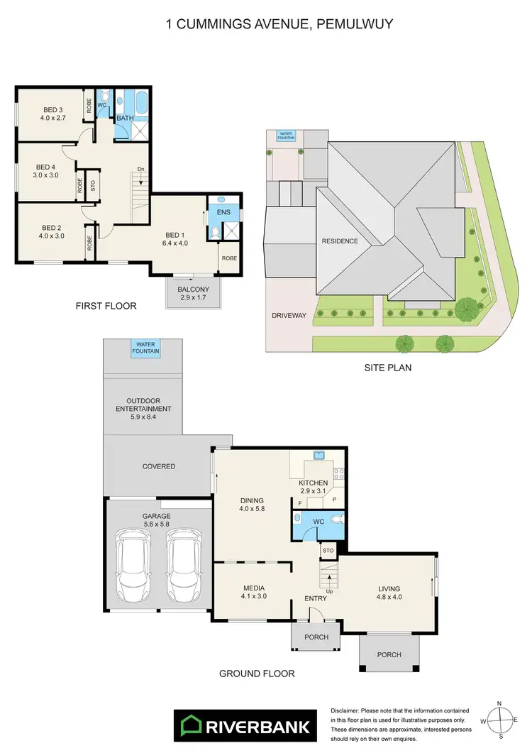 Floorplan of Homely house listing, 1 Cummings Avenue, Pemulwuy NSW 2145