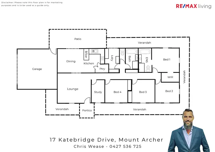 Floorplan of Homely rural property listing, 17 Katebridge Drive, Mount Archer QLD 4514
