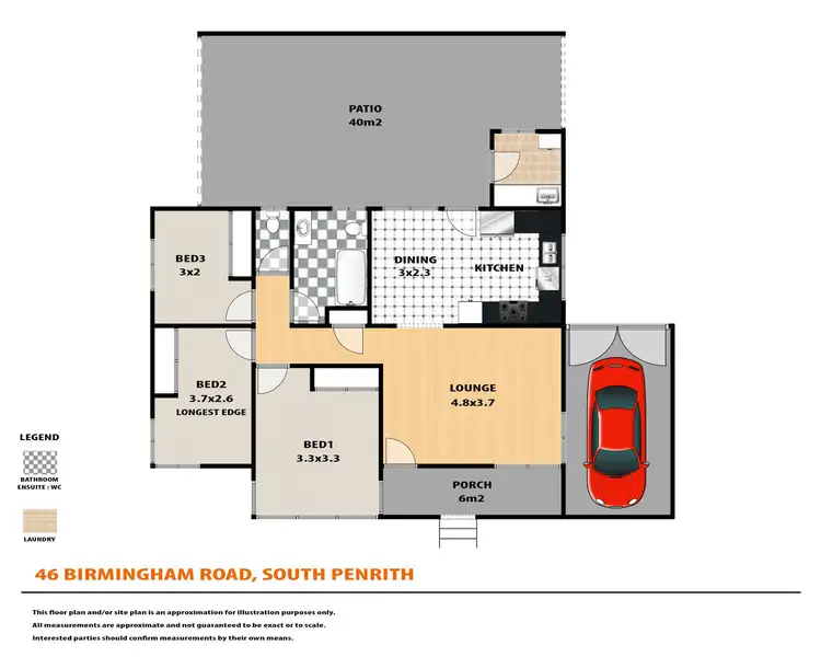 Floorplan of Homely house listing, 46 Birmingham Road, South Penrith NSW 2750