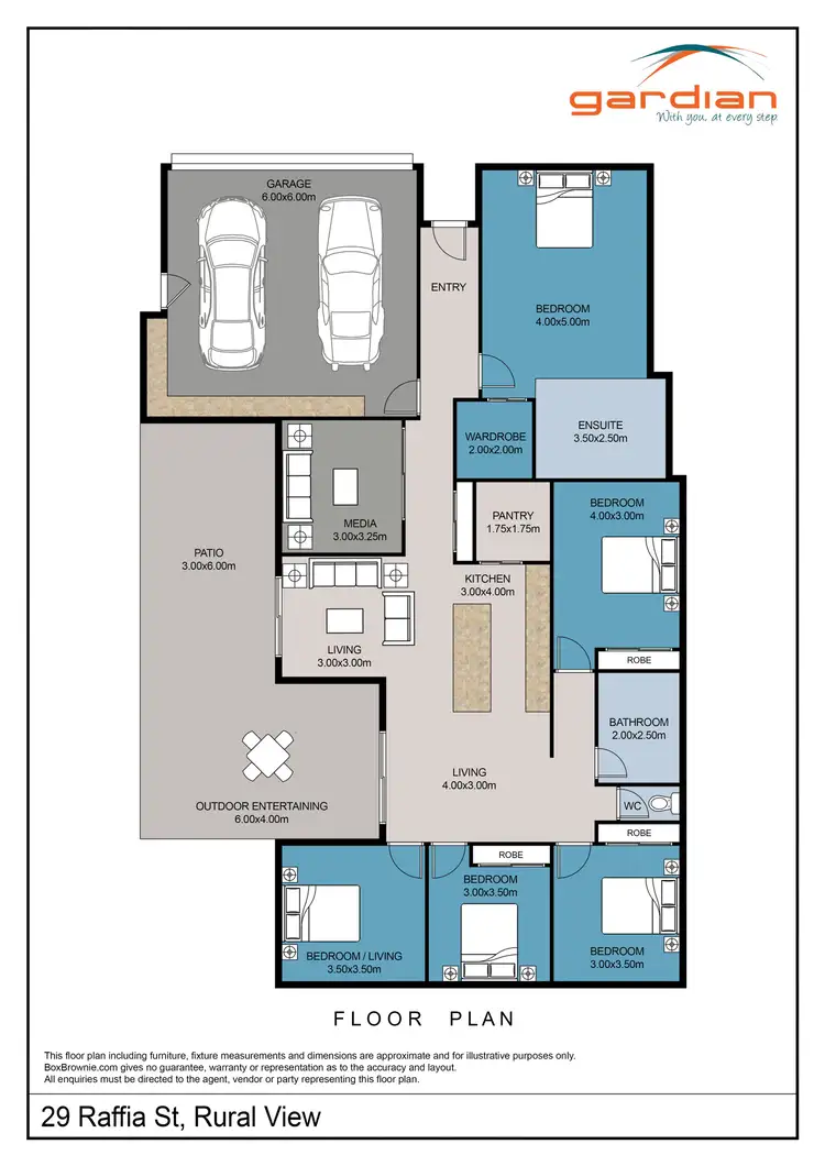 Floorplan of Homely house listing, 29 Raffia Street, Rural View QLD 4740