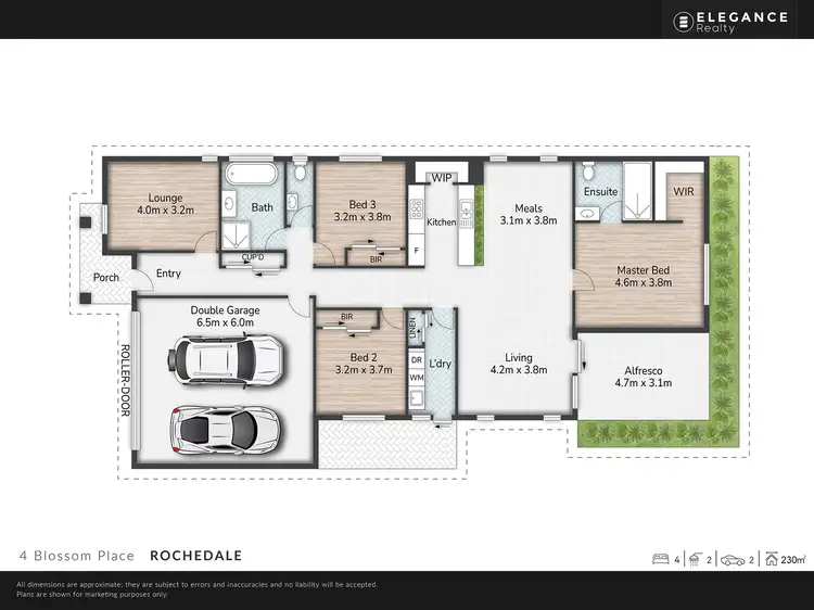 Floorplan of Homely house listing, 4 Blossom Place, Rochedale QLD 4123