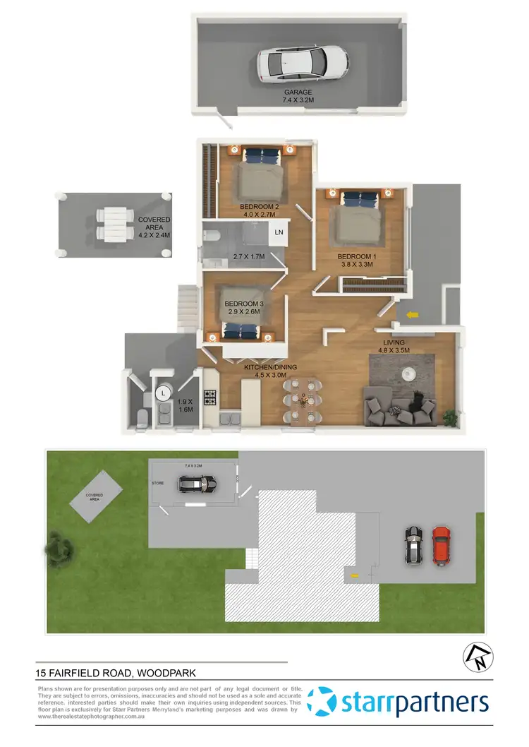 Floorplan of Homely house listing, 15 Fairfield Road, Woodpark NSW 2164