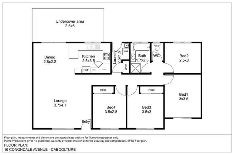 Floorplan of Homely house listing, 16 Conondale Avenue, Caboolture QLD 4510
