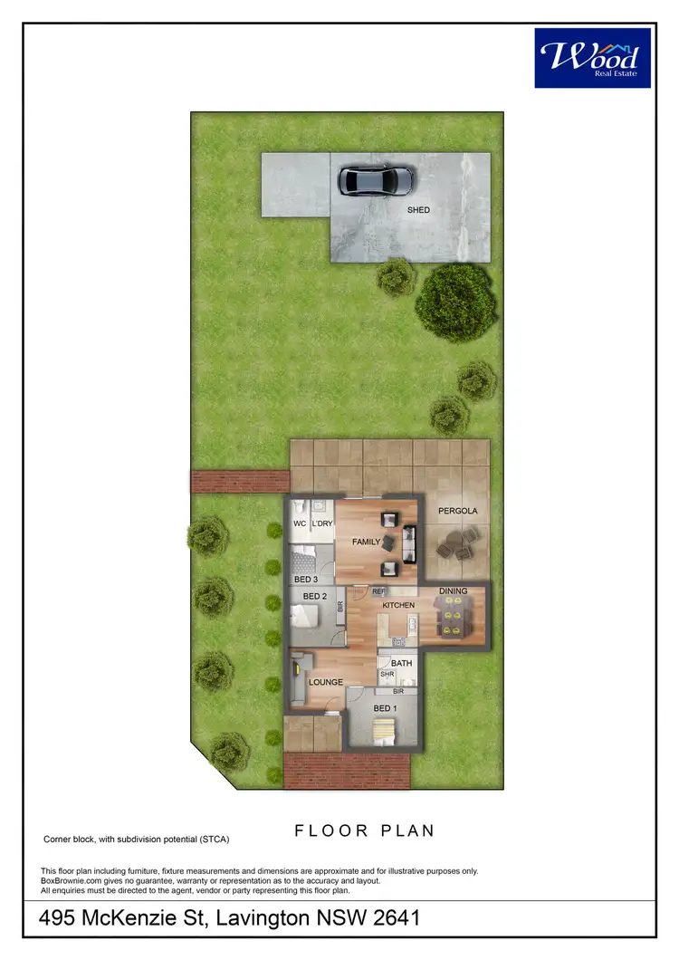Floorplan of Homely house listing, 495 McKenzie St, Lavington NSW 2641