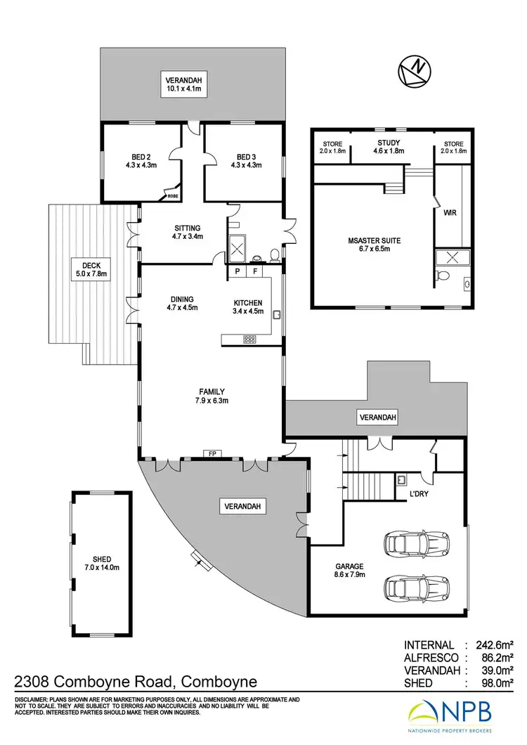 Floorplan of Homely rural property listing, 2308 Comboyne Road, Comboyne NSW 2429