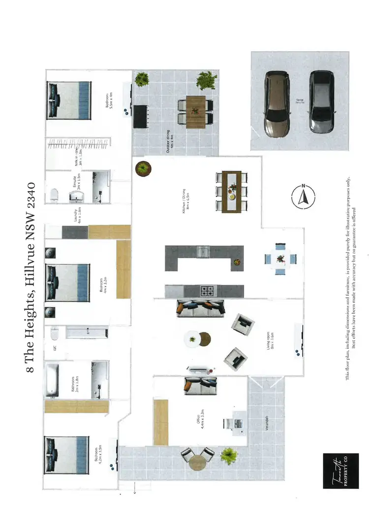 Floorplan of Homely house listing, 8 The Heights, Tamworth NSW 2340