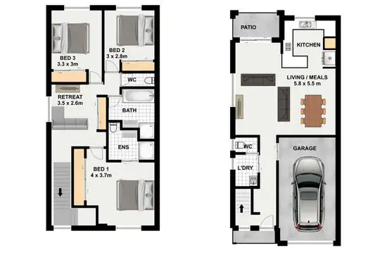 Floorplan of Homely townhouse listing, 72/10 Radiant St, Taigum QLD 4018