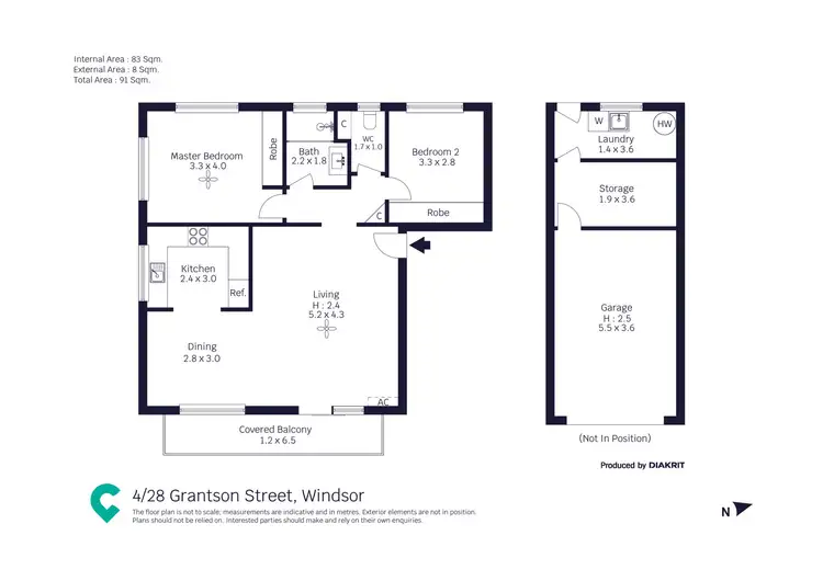 Floorplan of Homely apartment listing, 4/28 Grantson Street, Windsor QLD 4030