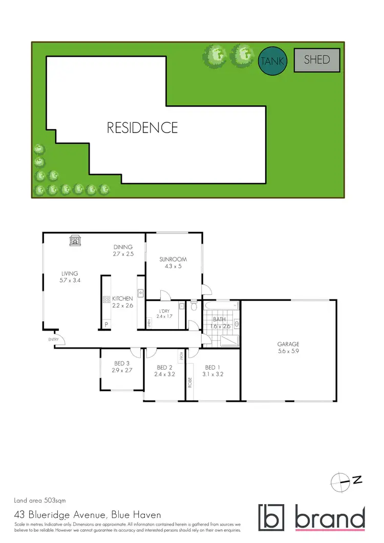 Floorplan of Homely house listing, 43 Blueridge Drive, Blue Haven NSW 2262