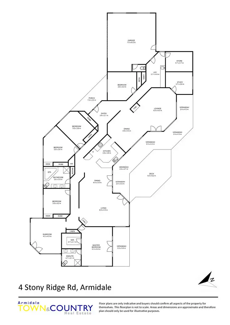 Floorplan of Homely rural property listing, 4 Stoney Ridge Road, Armidale NSW 2350