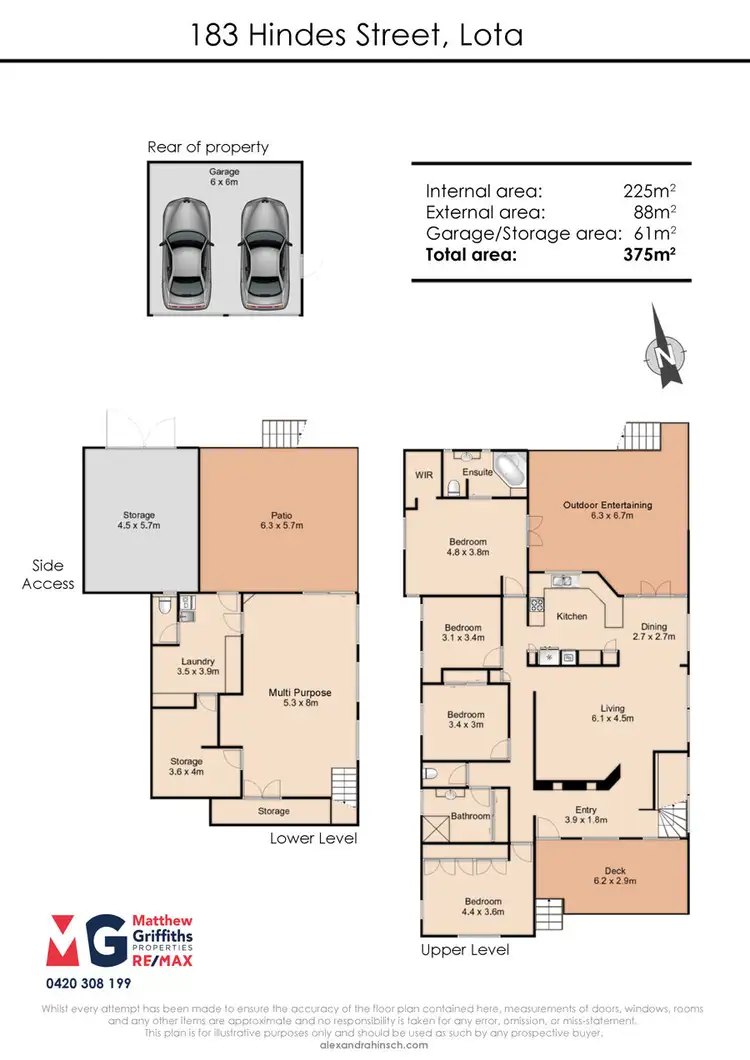 Floorplan of Homely house listing, 183 Hindes Street, Lota QLD 4179