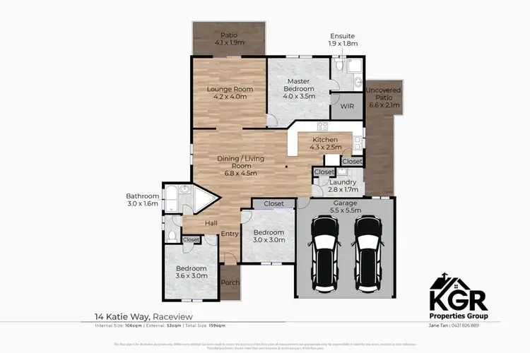 Floorplan of Homely house listing, 14 Katie Way, Raceview QLD 4305