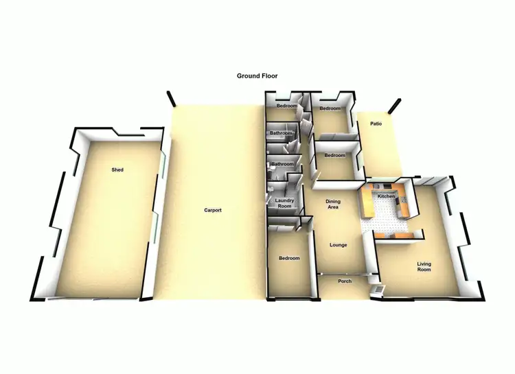 Floorplan of Homely house listing, 14 Kestrel Court, Morayfield QLD 4506