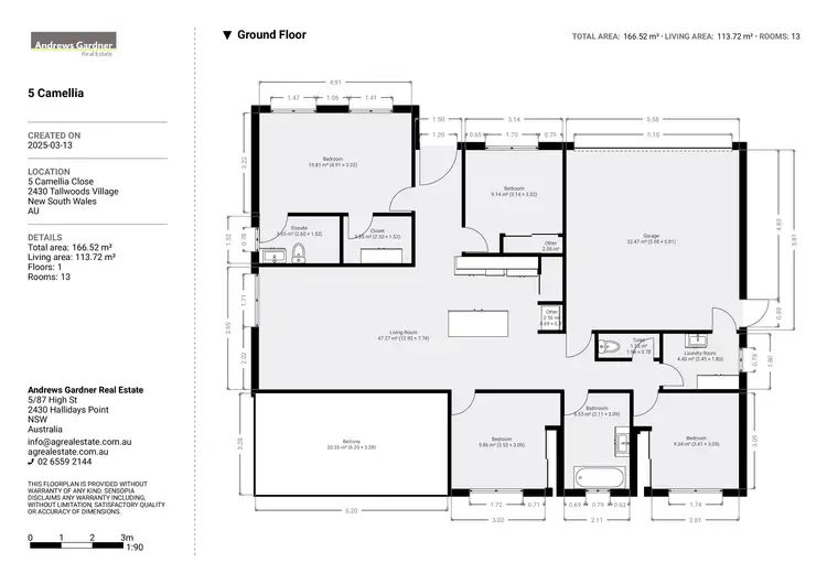 Floorplan of Homely house listing, 5 Camellia Close, Tallwoods Village NSW 2430