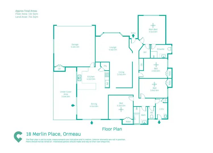 Floorplan of Homely house listing, 18 Merlin Place, Ormeau QLD 4208