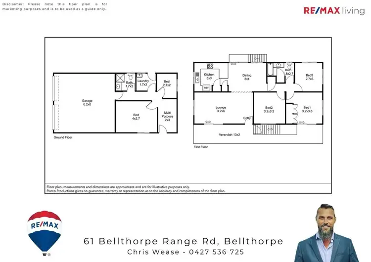 Floorplan of Homely rural property listing, 61-63 Bellthorpe Range Road, Bellthorpe QLD 4514